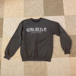 ADPi gray crewneck sweatshirt